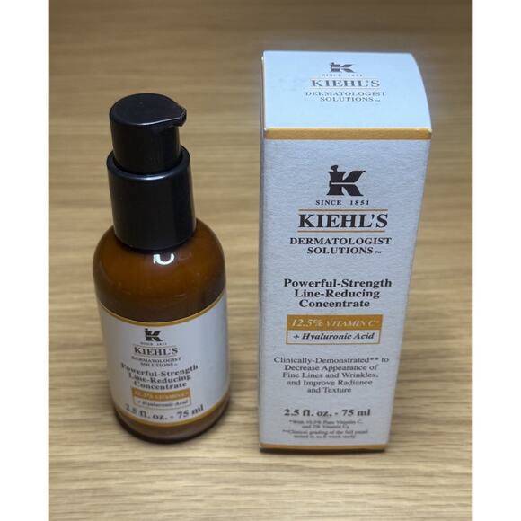 Kiehl’s Powerful Strength Line Reducing Concentrate Vitamin C 12.5% 2.5oz 75ml - Picture 1 of 3